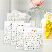 Bohoフローラ野花の赤ちゃん感謝していシャワーあなた フェイバーバッグ