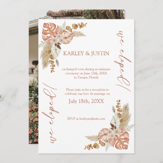 Bohoフローラ開発発表 招待状 (正面/裏面)