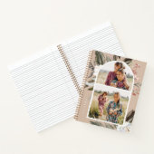 Bohoフローラ2枚の写真と名前 ノートブック (内部)