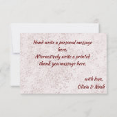 Bohoフローラ3.5インチx 5インチフラットサンキューカード サンキューカード (裏面)