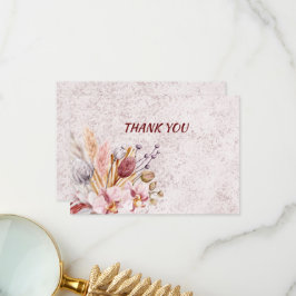 Bohoフローラ3.5インチx 5インチフラットサンキューカード サンキューカード