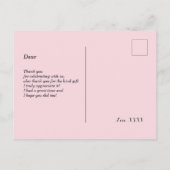 bohoフローラ、花誕生日はがきき感謝していお前 インビテーションポストカード (裏面)