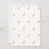 Bohoブックエレガントムーンスター赤ちゃんシャワー サンキューカード (裏面)