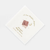 Bohoブックエレガントムーンスター赤ちゃんシャワー スタンダードランチョンナプキン (角)