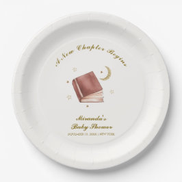 Bohoブックエレガントムーンスター赤ちゃんシャワー ペーパープレート