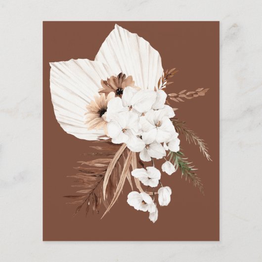 Bohoブライダルシャワーゲーム – ゲストビンゴの検索 (裏面)