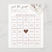 Bohoブライダルシャワーゲーム – ゲストビンゴの検索 (正面)