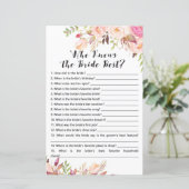 Bohoブライダルシャワーゲーム – 誰が花嫁を知っ最高のている (スタンド正面)