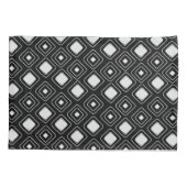 Bohoブラックトライバル幾何パタアステカーン 枕カバー (裏面)