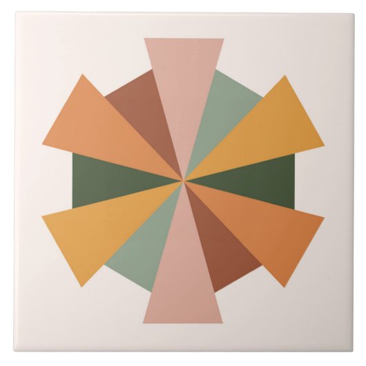 Bohoブロックフローラ タイル (正面)