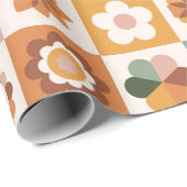 Bohoブロックフローラ ラッピングペーパー (ロールコーナー)