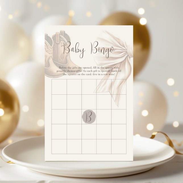 Bohoブーツまたは弓ジェンダー明らかにするビンゴゲーム (クリエイターアップロード済み)