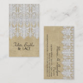 BOHOプリントバーラップnレースジプシーモダンモダンスタイル 名刺 (正面/裏面)