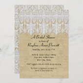 BOHOプリントバーラップnレースジプシーモダンモダンスタイル 招待状 (正面/裏面)