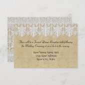 BOHOプリントバーラップnレースジプシーモダンモダンスタイル 招待状 (正面/裏面)