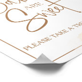 Bohoベビーは甘いパンパスグラスベビーシャワー ポスター (角)