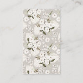 Bohoベビーシャワーおむつラッフルカードニュートラルフロア エンクロージャーカード (裏面)