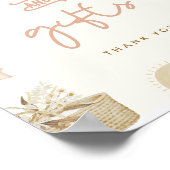 Bohoベビーシャワーカード&ギフトサイン ポスター (角)