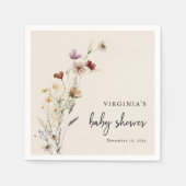 Bohoベビーシャワー スタンダードカクテルナプキン (正面)