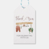 BOHOベビーシャワー、ベビーシャワー、OHベビー招待状 ギフトタグ (正面)