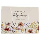 Bohoベビーシャワー ラージペーパーバッグ (裏面)