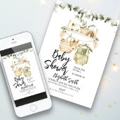 Bohoベビーシャワー 招待状