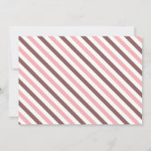 Bohoベビーシャワー、水彩フローラ 招待状 (裏面)