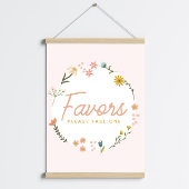 Bohoベビージャワーワイルドフラワーのお願い ポスター