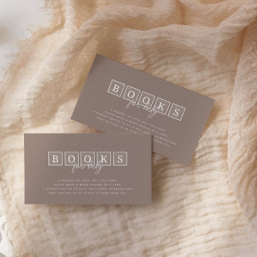 Bohoベビーブロックニュートラルブックスベビー エンクロージャーカード