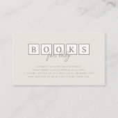 Bohoベビーブロックニュートラルブックスベビー エンクロージャーカード (正面)