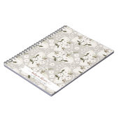 Bohoベビー開花文字からベビージャーナルへのメモ帳 ノートブック (左側)