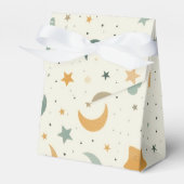 Bohoベビー養子縁組シャワー – 月と星 フェイバーボックス (正面サイド)