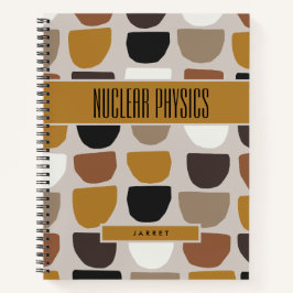 BOHOベージュと茶色のアーストーンの主題 ノートブック