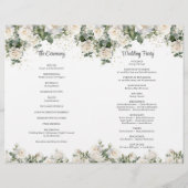 Bohoホワイトローズグリーンと金ゴールド式 (裏面)