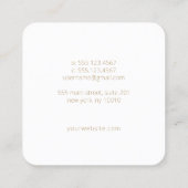 BohoホームムーンインハンズI スクエア名刺 (裏面)