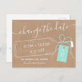 Bohoボトルメッセージkraftスクリプトで日付を変更 案内ポストカード (正面/裏面)