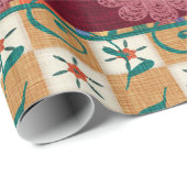 Bohoボヘミアのモダンで腰回りが大きでシックなパターン ラッピングペーパー (ロールコーナー)