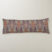 BOHOボヘミアンインドペイズリートバルパープルブルー ボディピロー (裏面)