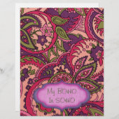 BOHOボヘミアンカラフルペイズリースクラップブック紙 (正面/裏面)