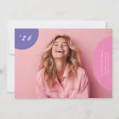 Bohoポップ・アートのエレガントモダンユニークDesignerの写真 案内状 (正面)