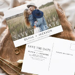 Bohoミニマリストの日付を保存モダン ポストカード<br><div class="desc">Save the Date Boho Minimalistフォトポストカードで愛の物語の本質を捉えモダンる。ミニマリズムとボヘミコンテンポラリーアンの魅力が融合したポストカードで、今後の予定を発表するのに最適な結婚選択肢だ。大切な婚約の写真を掲載し、大切な人が大切に思い出せる思い出。ミニマルデザインは、写真、名前、日付を簡潔結婚に表示しエレガントている。カード高品質ストックで作られた私たちのポストカードは単なる日付のリマインダーではなく、あなたのスタイルを反映する記念の物である。レイアウトモダンとボホのアクセントは、任意の受信者の冷蔵庫や掲示板に目立つ目を引くピースを作成する。Save the Date Boho Minimalistフォトポストカードのモダン送信は単なる告知ではな結婚く、あなたのラブストーリーの共有への招待である。スタイルと個人ユニークtouchを融合したハガキは、あなたの今後の音を設定結婚し、あなたの愛する人があなたの特別な日忘れを防ぐこと。共有スタイルとエレガンスであなたの喜びを。</div>