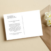 Bohoミニマリストテラコッタ結婚の感謝 ポストカード