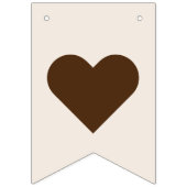 Bohoミニマリストベージュ歓迎ベビーシャワー バンティングフラッグ (第1の旗)