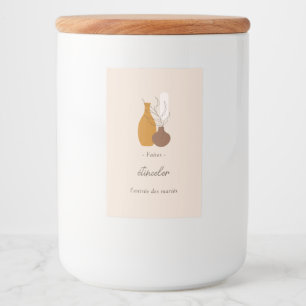 Bohoミニマリストヴァーズスパークラーズスティックラベル フードラベル