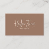 Bohoミニマリスト署名ニュートラル 名刺 (正面)