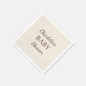 Bohoミニマリスト赤ちゃんシャワーナプキン スタンダードカクテルナプキン (角)