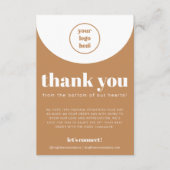 Bohoミニマリスト、中小企業のご注文に感謝 エンクロージャーカード (正面)