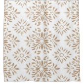 Bohoミニマルなマンダラシャワーカーテン シャワーカーテン (正面)