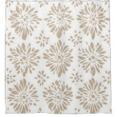 Bohoミニマルなマンダラシャワーカーテン シャワーカーテン (正面)