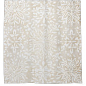 Bohoミニマルなマンダラシャワーカーテン シャワーカーテン (正面)